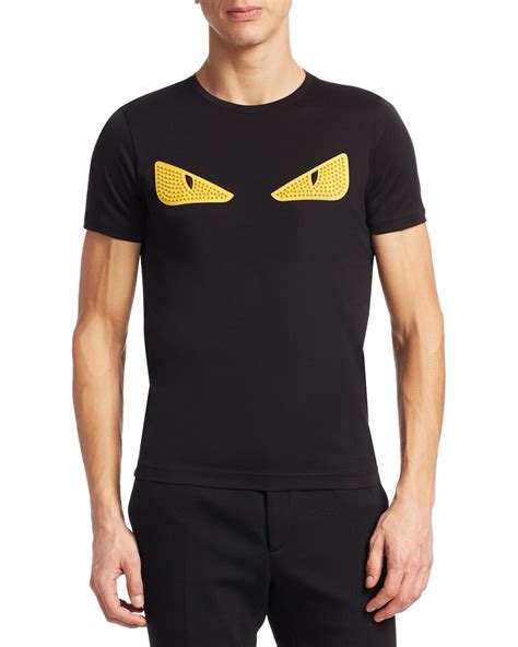 fendi eyes tshirt|Fendi embroidered t shirt.